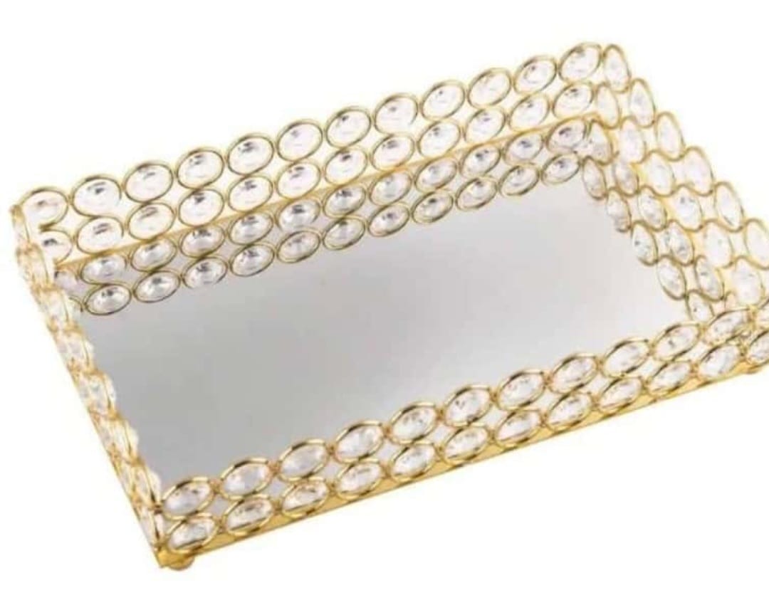 Tava dreptunghiulara, candy bar, din sticla perle, inox