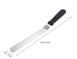 Spatula de nivelat tort, prajituri lama inox, maner pvc