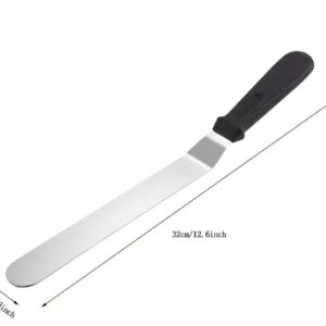 Spatula de nivelat tort, prajituri lama inox, maner pvc