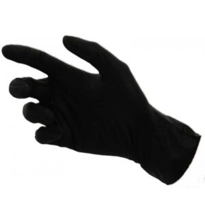 Manusi latex, Negre, rezistente, Marimea S, 100 buc