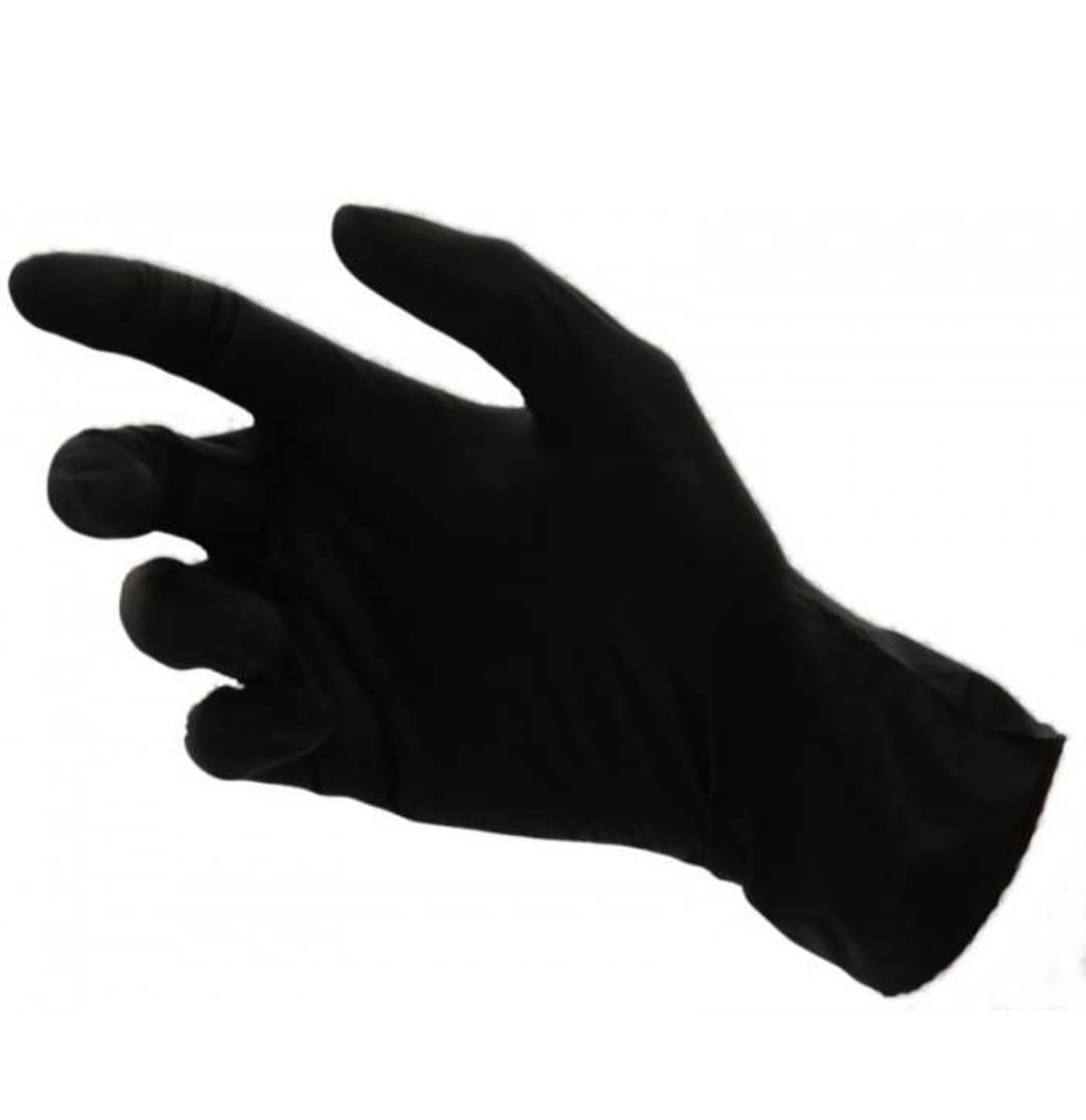 Manusi latex, Negre, rezistente, Marimea S, 100 buc