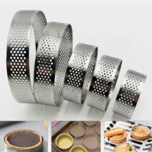 Forme tarte, perforate, 8 cm, 6 buc