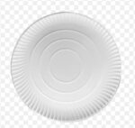 Platouri albe 23 cm, 50 buc