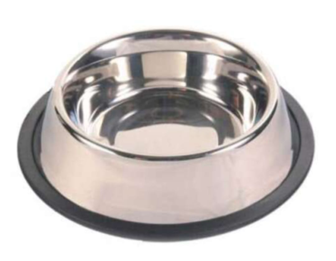 Bol alimente, inox durabil, antialunecare pentru animale