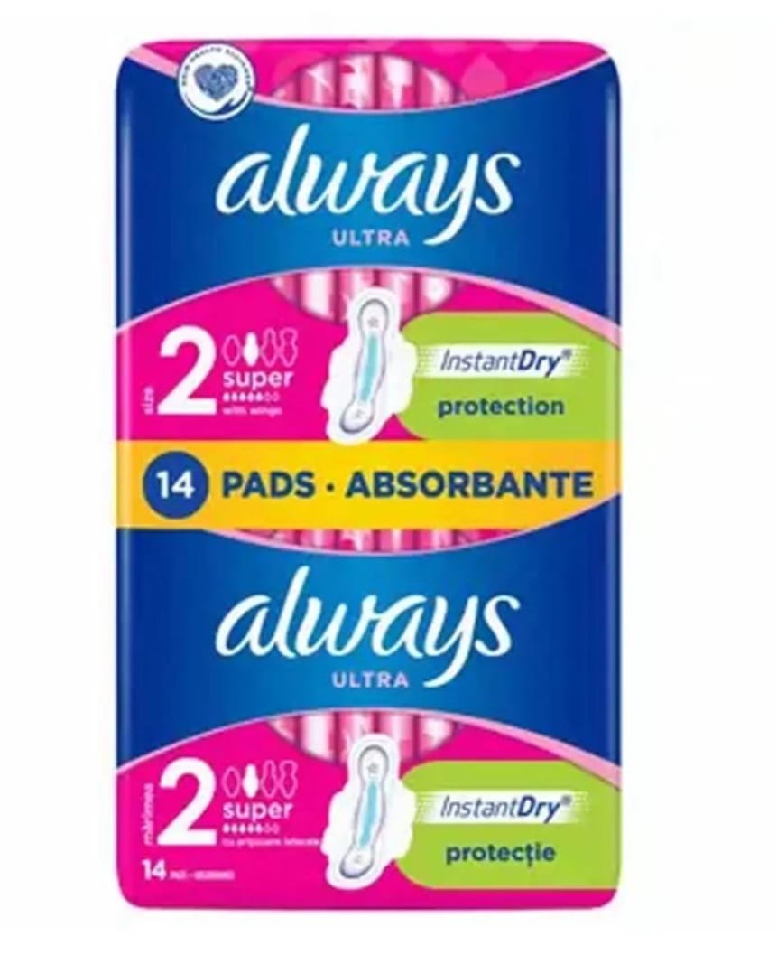 Absorbante igienice Ultra Platinum Super Duo 14 bucăți