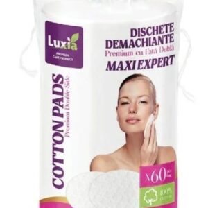 Dischete demachiante din bumbac Luxia , ovale, 60 buc
