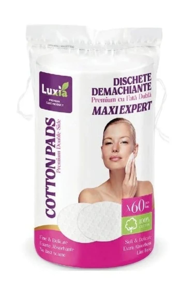 Dischete demachiante din bumbac Luxia , ovale, 60 buc