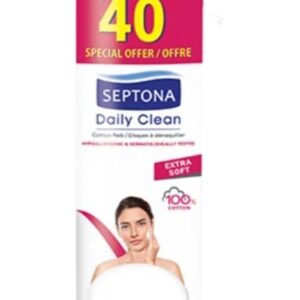 Dischete demachiante din bumbac Septona, 80+40 buc