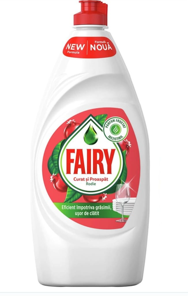 Detergent de Vase cu Aroma de Rodie si Portocala - Fairy Pomegranate & Red Orange, 450 ml
