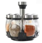 Recipiente condimente cu suport rotativ, Set 8 x 90 ml