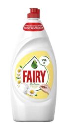 Detergent de Vase cu Aroma de Musetel - Fairy Chamomille&Vitamin E, 450 ml