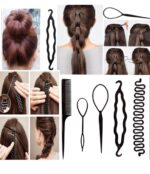 Set de 5 bucăți, potrivit pentru țesut diverse accesorii de păr, potrivit pentru viața de zi cu zi și scene de performanță