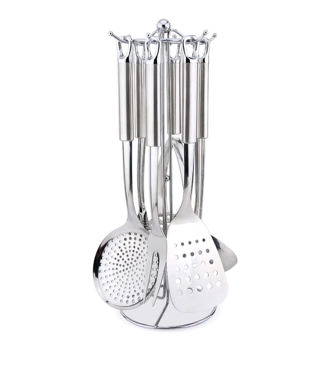 Set stensile pentru bucatarie si suport, din inox