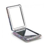 Oglindă de Machiaj Portabilă Pliabilă, Oglindă de Buzunar Mini, Oglindă Cosmetică