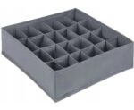Organizator pliabil pentru sertar, 24 compartimente, 32.5 x 32.5 cm