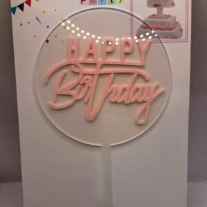 Toper HAPPY Birthday Roz, fundal transparent