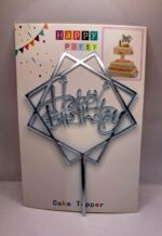Toper Happy Birthday, Argintiu, Hexagon