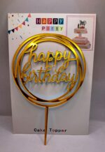 Toper Happy birthday , auriu 2