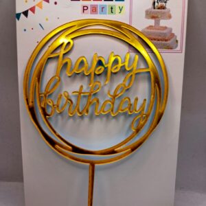Toper Happy birthday , auriu 2
